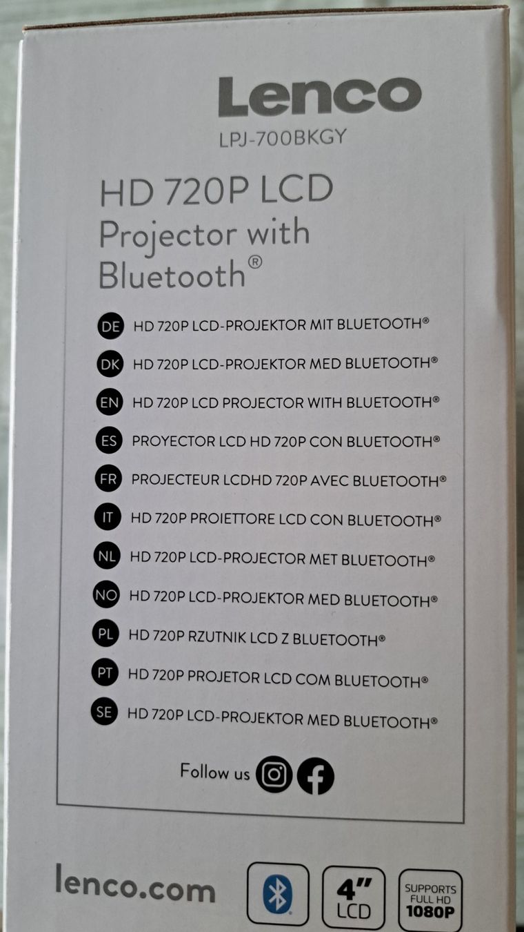 Lenco Vidéoprojecteurs: LCD Projecteur LENCO – Neuf (Voir description) à Broc par mide47 2