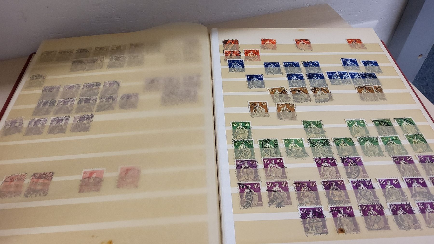 Tutti i francobolli: Alte Briefmarken Sammlung - Guter Zustand - Schweizer Werte  – Usato da Herisau venduto da Nluanalucas 5