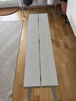 IKEA SKOGSTA Bank  massive Akazie, weiss gestrichen
