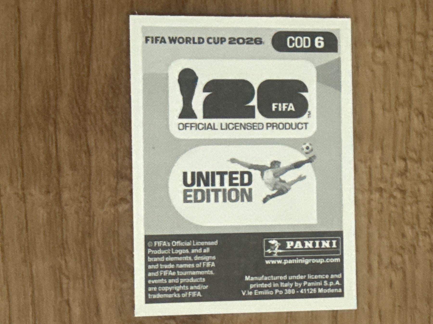 Panini Carte collezionabili: Panini FIFA World Cup 2026 Sticker Chancel Mbemba COD 6 – Usato da Glattbrugg venduto da Schweigmatt 1