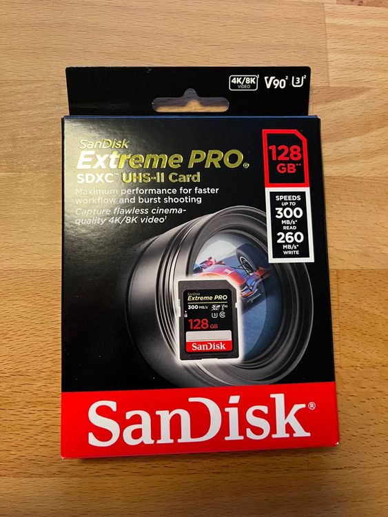 SanDisk Extreme PRO V90 128GB UHS-3 | Kaufen auf Ricardo