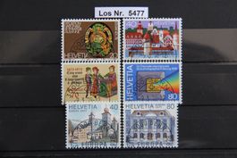 CH 1978 Serien mit Halbmondstempel                  Los 5477