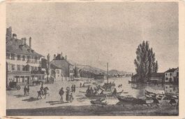 Vieux Neuchâtel, Port avec môle de la guillotine en 1820