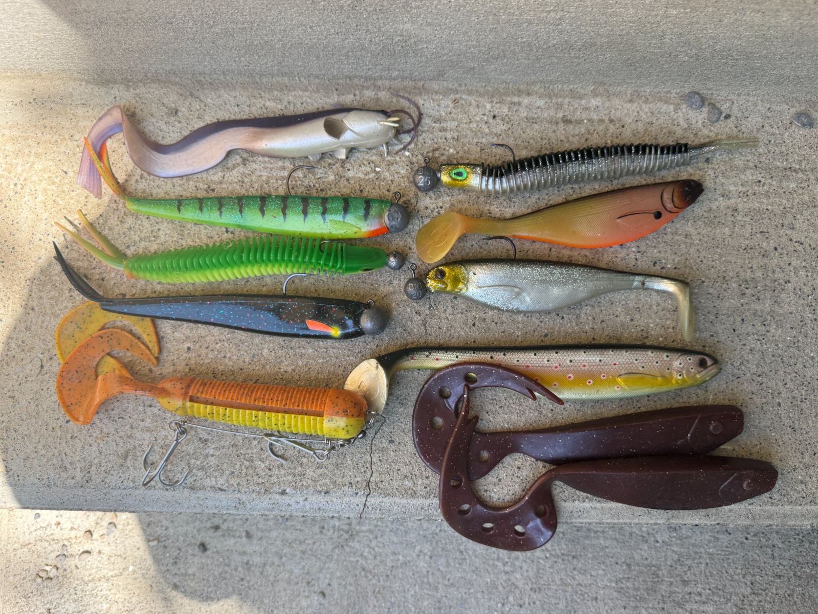 Köder: Gummifisch Köderpaket – Softbaits – Gebraucht aus Murten von Baldo17
