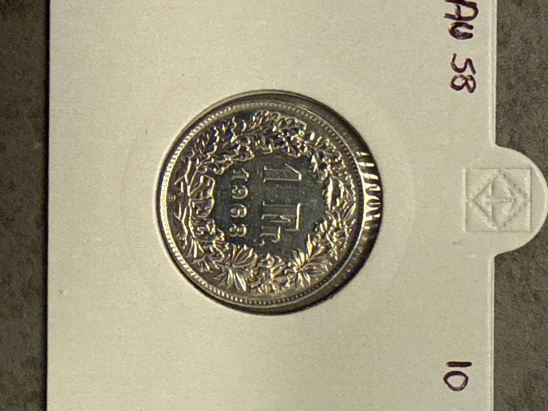 Tutti le monete: Swiss 1 franc 1963 Silver Coin – Usato da Pully venduto da ta571