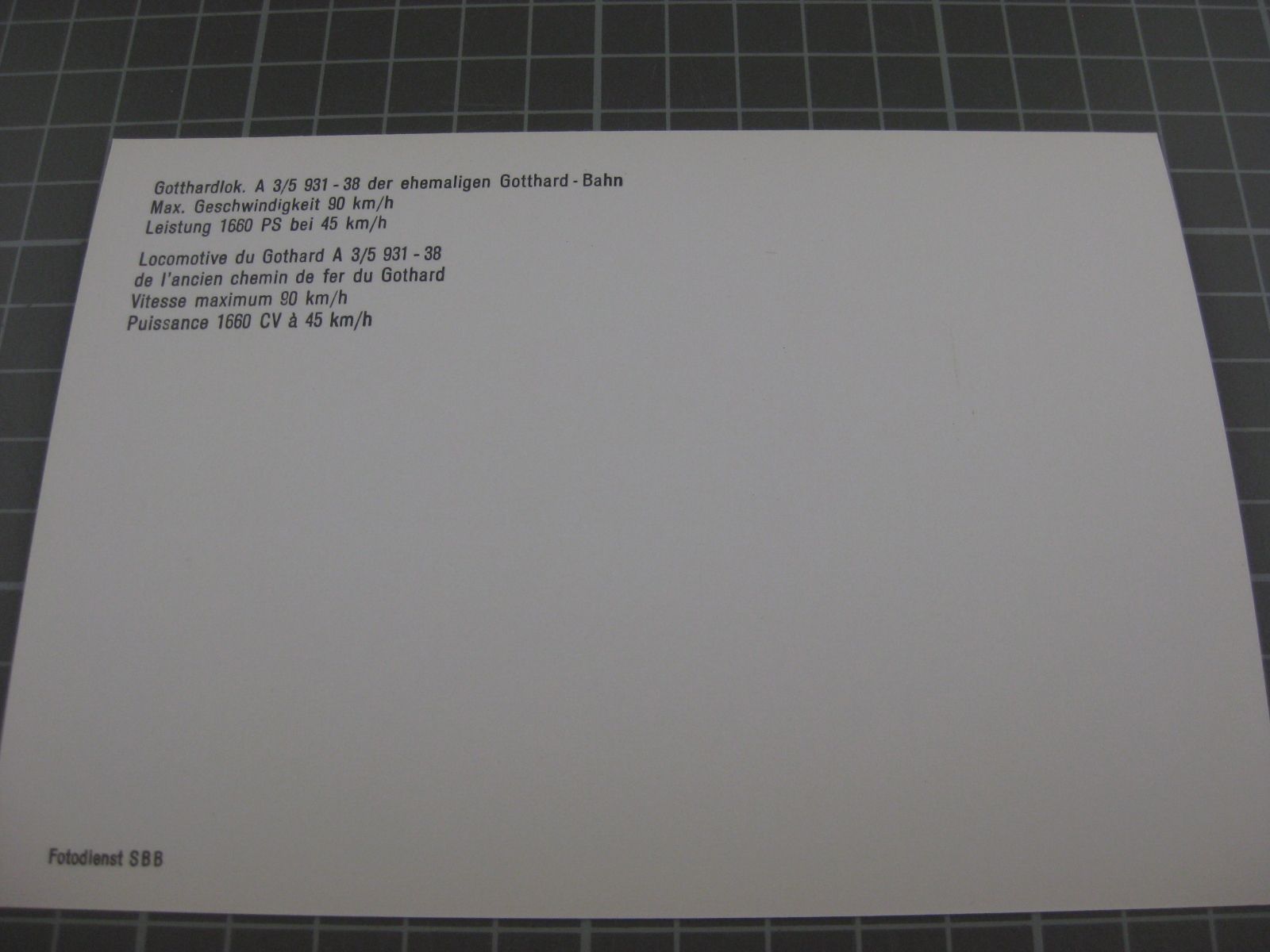 Cartoline postali: Dampflok A 3/5 931-38 – Usato da Malters venduto da Marosko 1