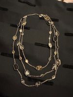 Swarowski Silver Tone Multi Gemstone Necklace