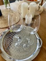 Riedel wine glasses, set of 2, clear crystal glass