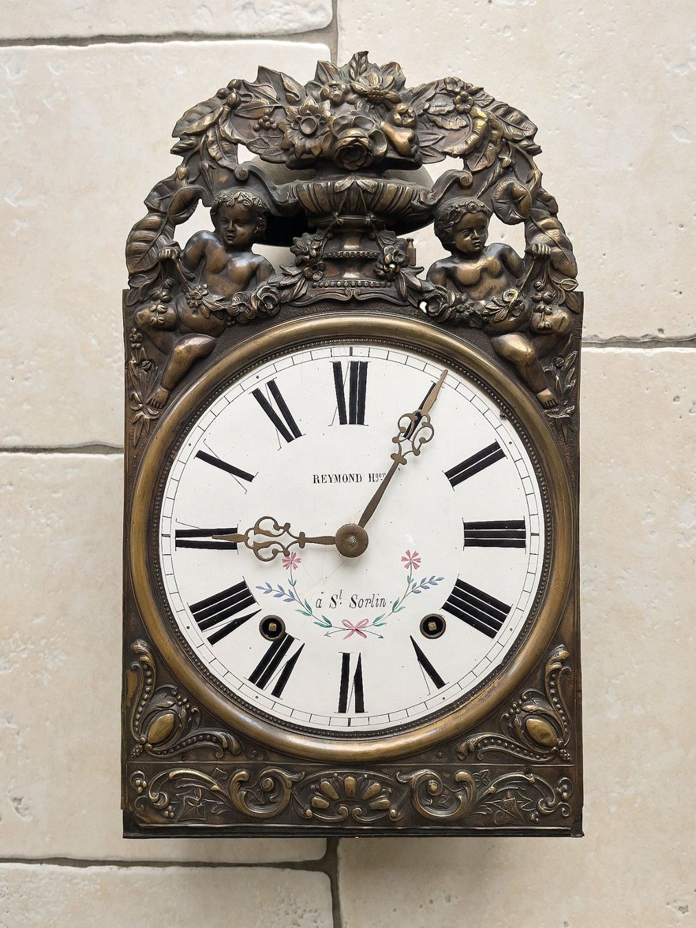 Orologi: Comtoise-Wanduhr Eisen – Usato da Zürich venduto da hippopotamo
