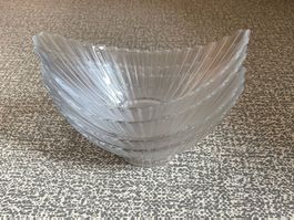 4er-Set Glas-Desssertschale "Schiff"