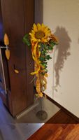 Sehr schönes Deko Kunst- Sonnenblume Gesteck (ohne Ständer!)