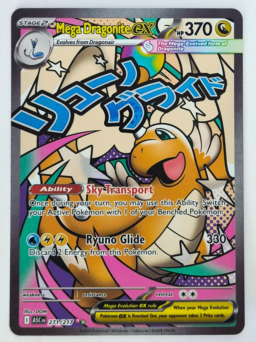 Pokémon Carte collezionabili: Mega Dragonite EX / Mega Dragoran / Ascended Heros/ ASC 271 – Nuovo (secondo la descrizione) da Arni AG venduto da PokemonCardsStore