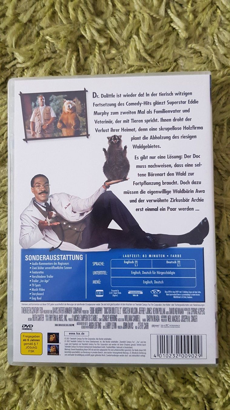 Alle DVDs: Dr. Dolittle 2 – Gebraucht aus Dornach von Letizia1987 1