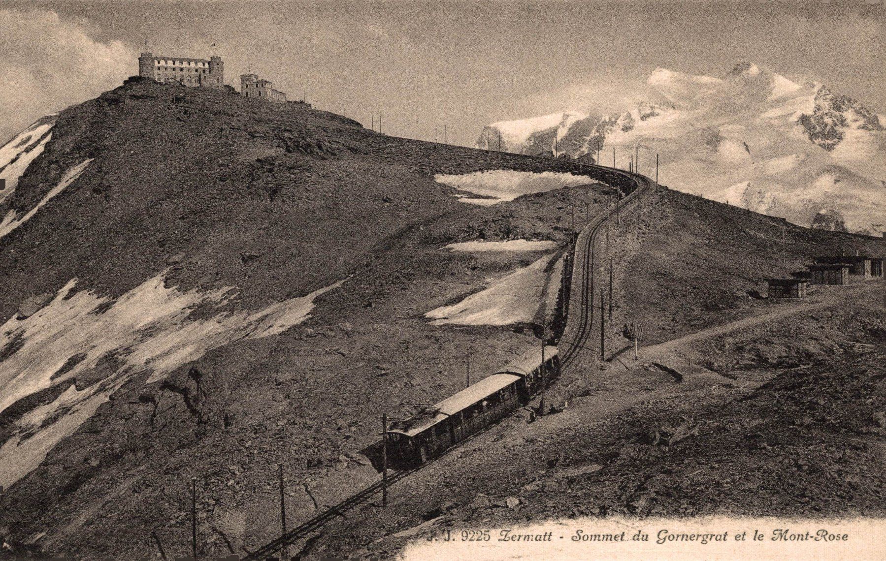 Ansichtskarten: Zermatt - Sommet du Gornergrat. Gornergratbahn – Gebraucht aus Bronschhofen von Astore