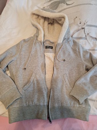 Kapuzenpullover, gefüttert, Grösse M, Grau
