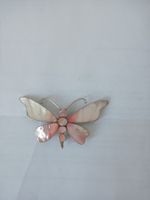 Perlmutt Schmetterling Brosche