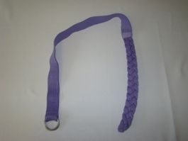 Flechtgürtel lila mit D-Schnalle Länge 80cm