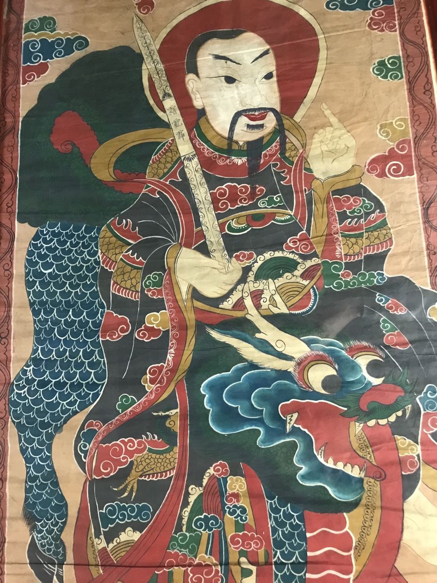 Dipinti: Antikes TAO Thangka signiert – Usato da Wolfhalden venduto da SecondAntique