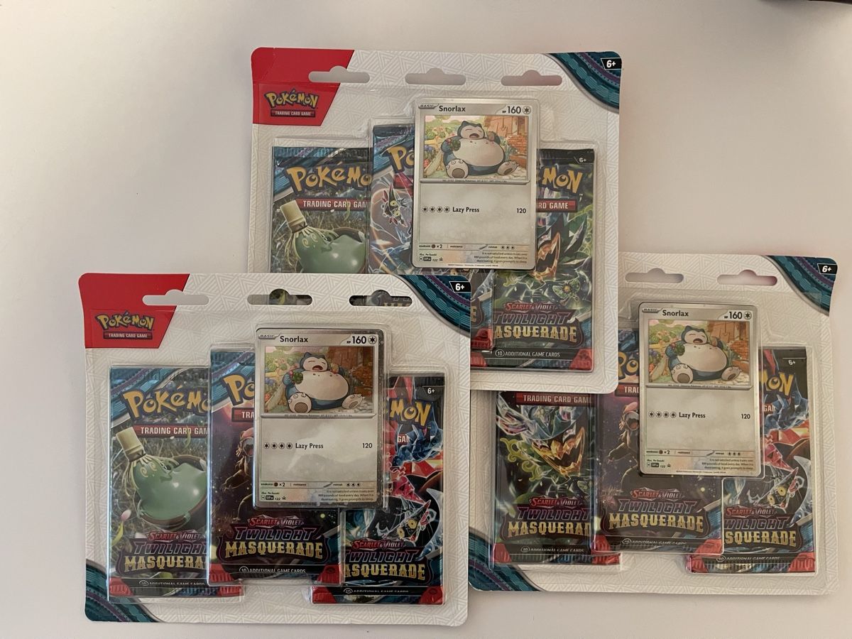 Pokémon Carte collezionabili: 3x Twilight Masquerade 3-Pack Blister EN – Nuovo e nell'imballaggio originale da Zürich venduto da AndyWins