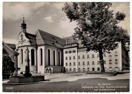 St. Gallen Gallusplatz Kantonsschule Stiftsbibliothek ~1940