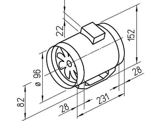 Helios Ventilatori: Helios Rohrventilator MV 100 B, 6051 – Nuovo e nell'imballaggio originale da Bottighofen venduto da zaap 2