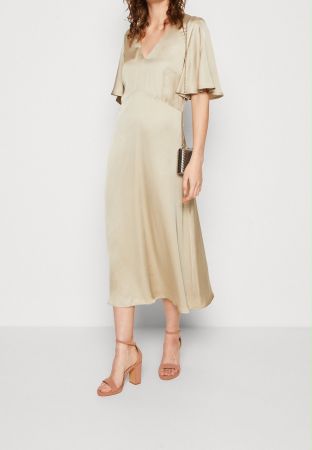 Robe soirée dorée longue