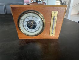 Ancien Baromètre Anéroïde et Thermomètre Vintage