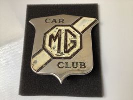 Vintage Auto Plakette/Emblem/Signet "MG CAR CLIB“ Email RAR