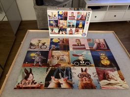 Puzzle Lustige Hasen 1000 Teile