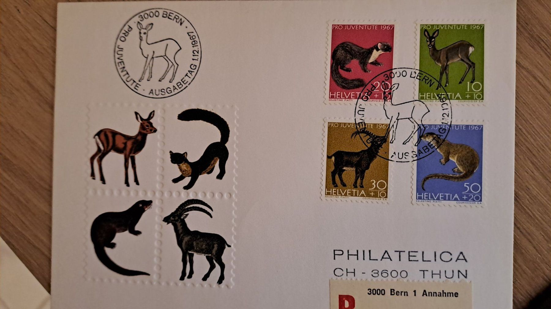Tous les timbres: Pro Juventute 1967 – D'occasion à Lengnau AG par Mydonja