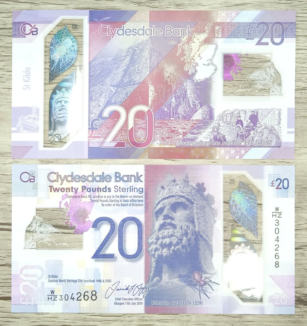 Banconote: Ecosse 20 Pounds Polymer UNC _1 – Nuovo (secondo la descrizione) da Cousset venduto da Patricio77