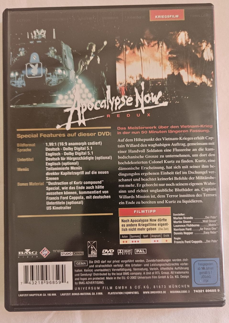 Alle DVDs: Apocalipse now DVD – Gebraucht aus Zetzwil von Power4 1
