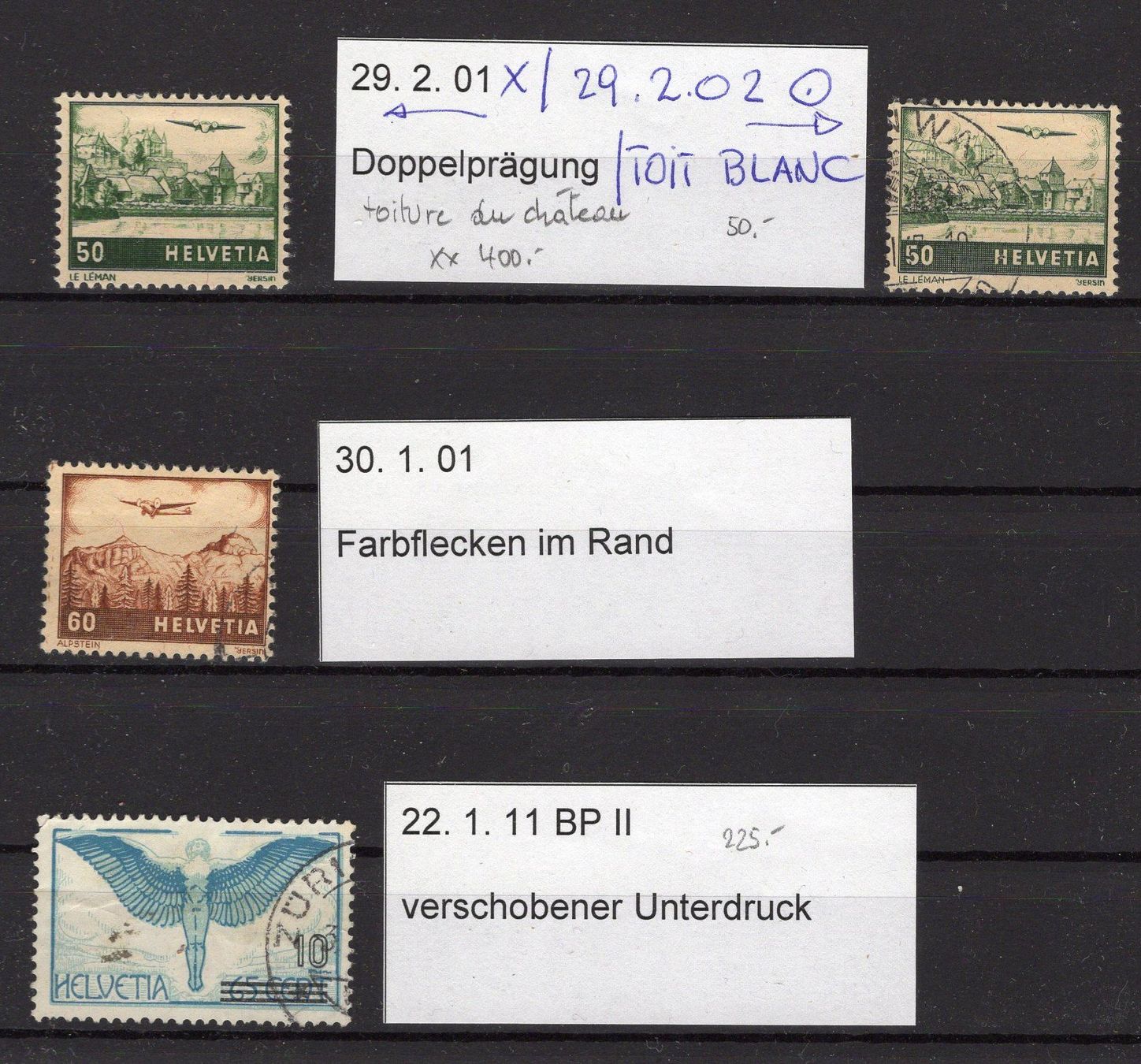 Tutti i francobolli: R6524  /  Poste aérienne variétés diverses – Usato da Ste-Croix venduto da MONT-TAGNAC