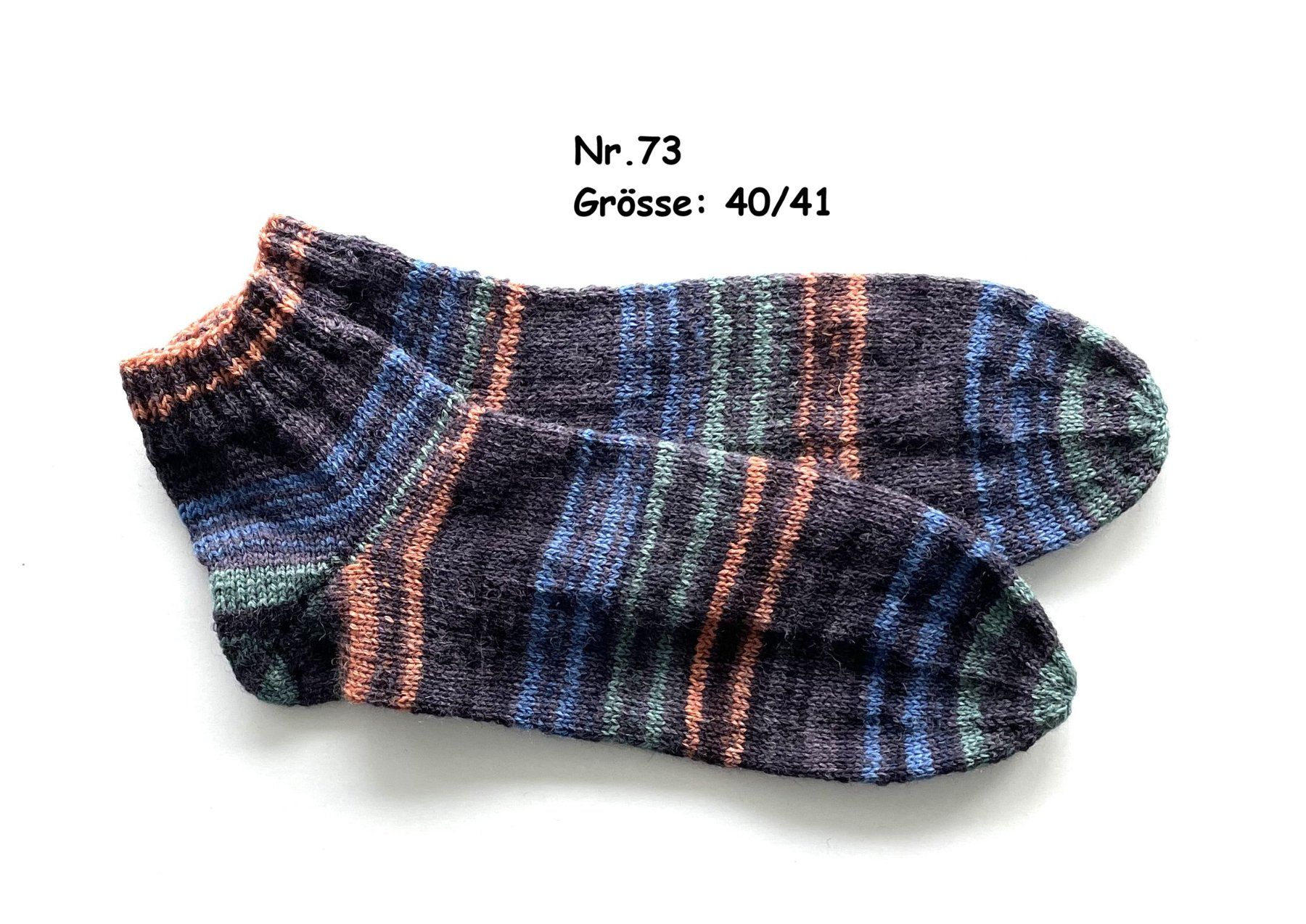 Calze: Sneaker - Socken handgestrickt  Gr.40/41  Nr.73 – Nuovo e nell'imballaggio originale da Täuffelen venduto da wollness