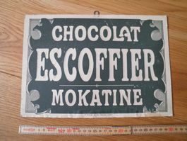 Chocolat Escoffier (Grafik Werbekarton Schokolade) RAR!!