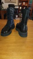 Schwarze Lederstiefel mit Schnürung, Top Zustand, Grösse 39