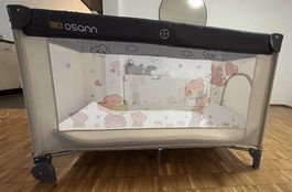 Babyreisebett Osann mit Matratze & Mückennetz, top Zustand