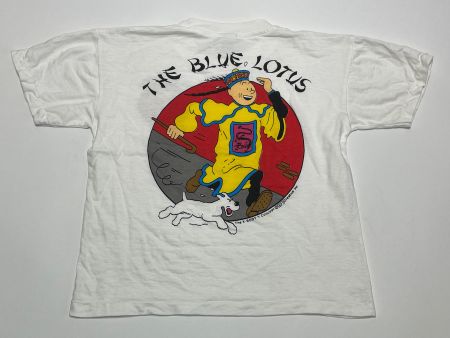 Vintage 90s T-Shirt Tintin double Print Sz 4-6 years New!