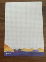 A5 Sammelblatt von Diddl Nr. 74 Delfinboot, Rarität