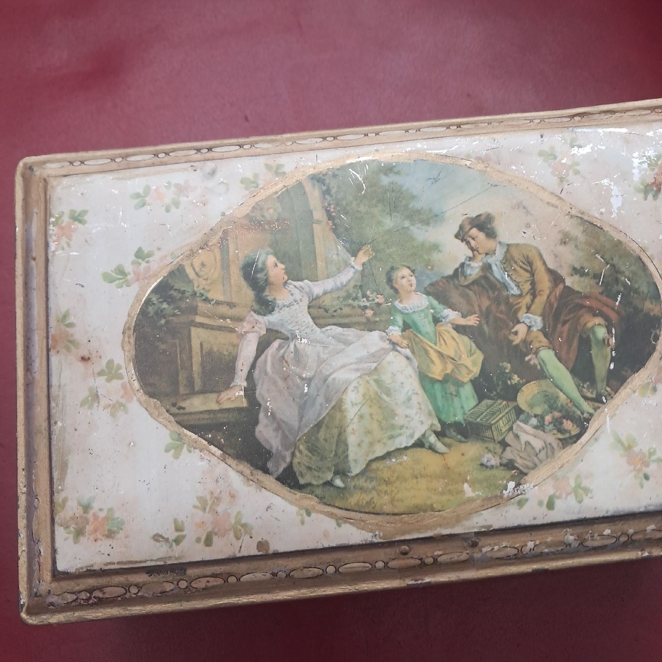 Autre vaisselle: Alte Blechdose mit Motiv nostalgisch gebraucht – D'occasion à Dietikon par una_y6wy 1