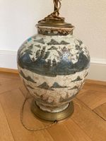 WUNDERBARE LAMPE, CHINA ANTIK, 19 Jh. Vase, H ca. 88 cm