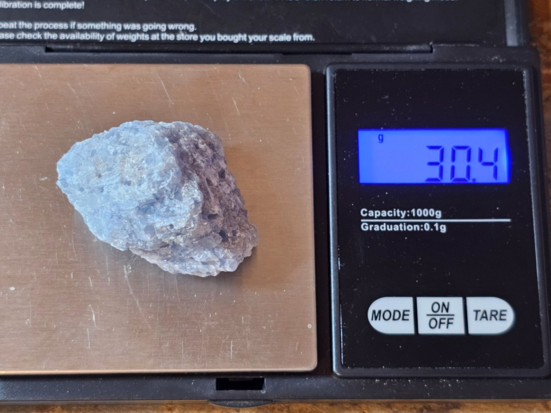 Minerali & Pietre curative: 30gr Calzit Calcith hellblau Heilwasser Kalzit Heilstein – Nuovo (secondo la descrizione) da Riedt b. Erlen venduto da Gottestraene 9
