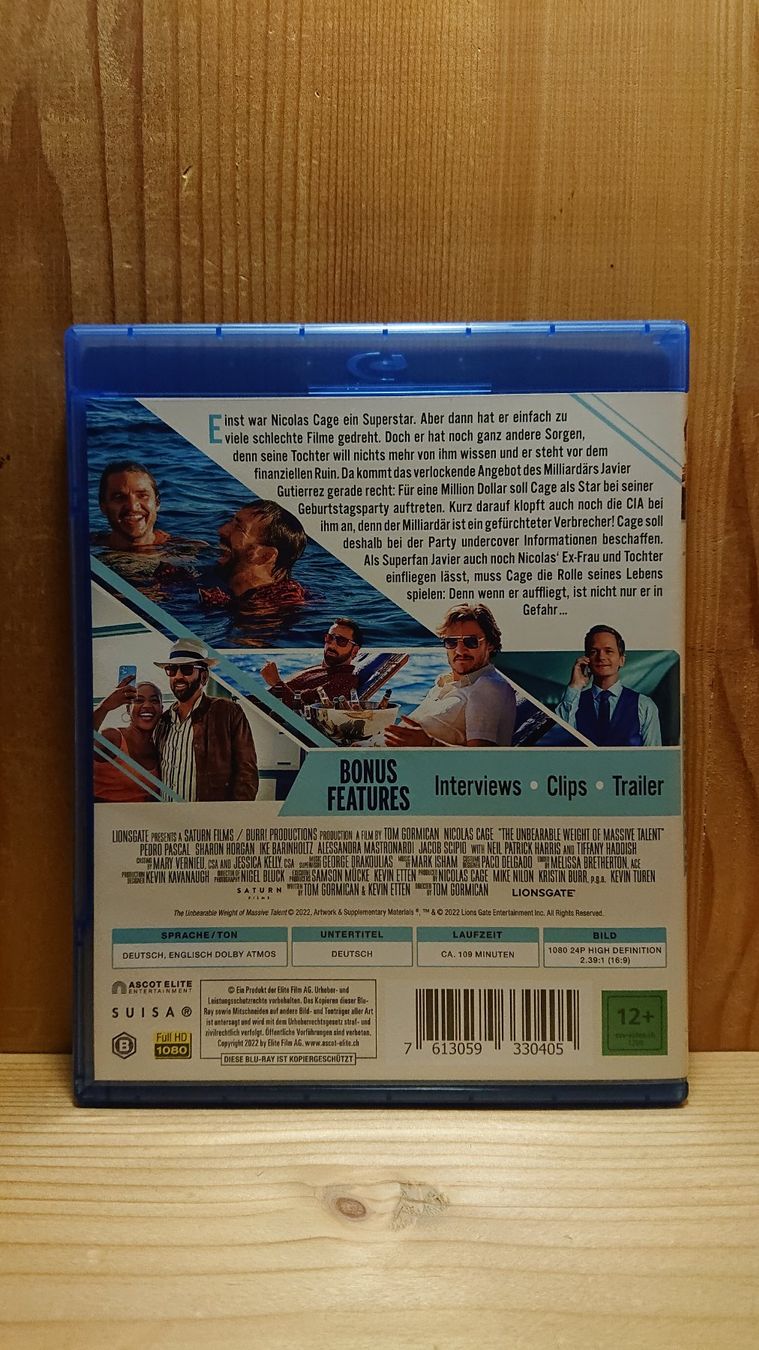 Tutti i DVDs: MASSIVE TALENT Blu-Ray mit Nicolas Cage ist Nick Cage – Usato da Wilderswil venduto da Exebub 1