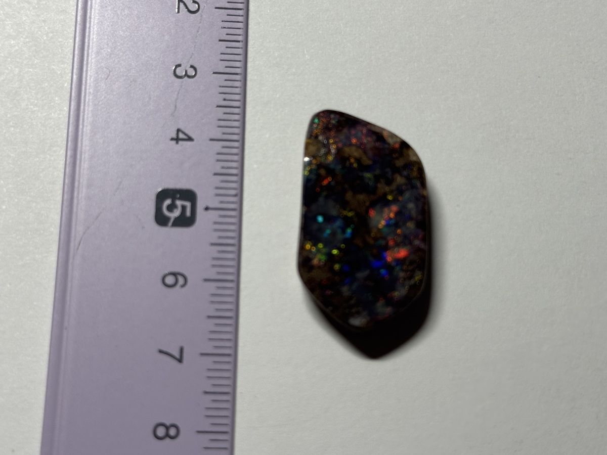 Edelsteine: Edelstein: Gem Boulder Opal Brilliant rot-gold-grün – Neu und originalverpackt aus Muttenz von einfach-schoen 1