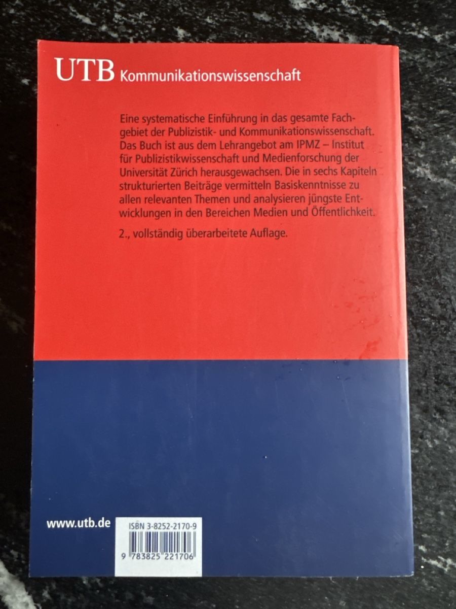Libri: Buch Publizistik, fabrikneu – Nuovo (secondo la descrizione) da St. Gallen venduto da Venus1010 1
