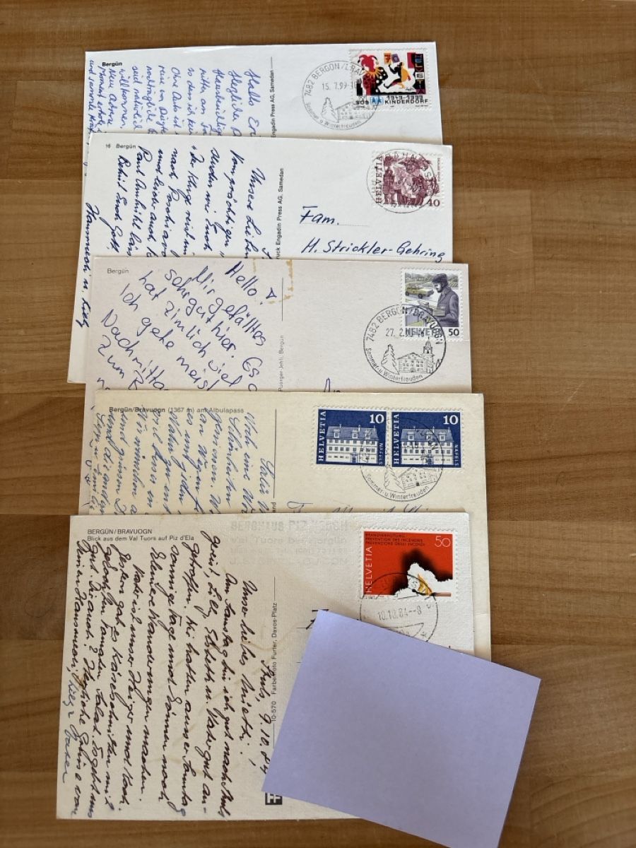 Cartoline postali: AK von Bergün – Usato da Rümlang venduto da Brieftaube2 1