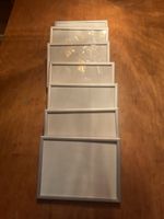 7 Bilderrahmen Aluminium silber 15x20 cm guter Zustand