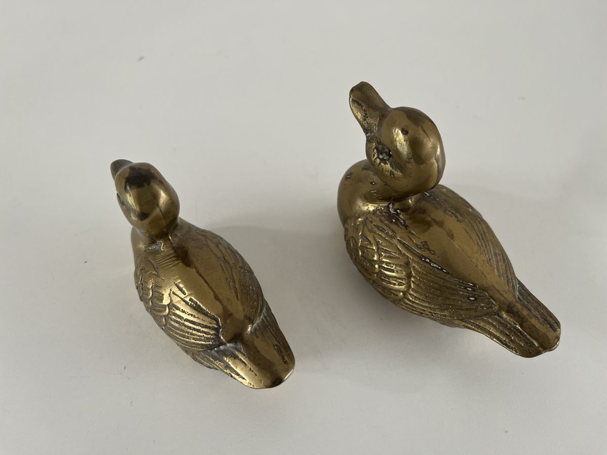 Statuette: 2Stk. Enten aus Messing  – Usato da Wetzikon ZH venduto da seli03 8