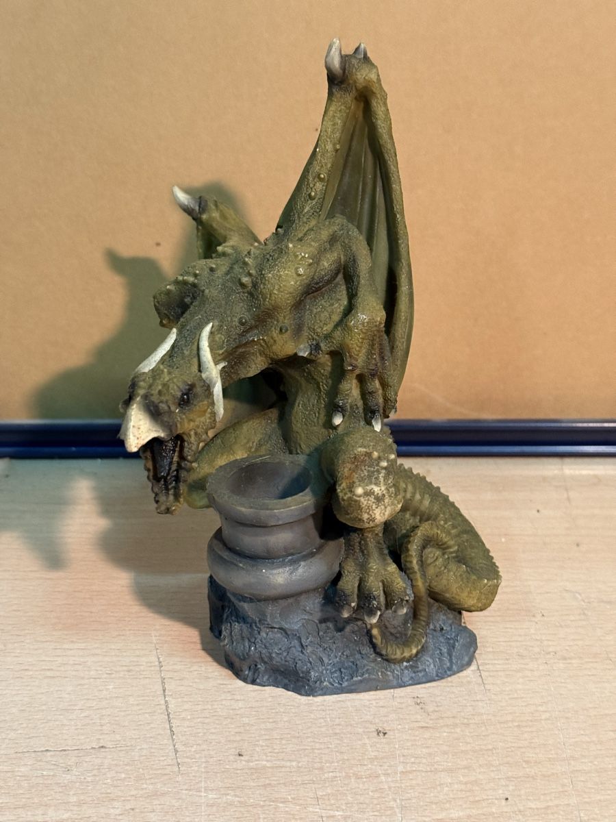 Statuette: Unique Dragon Statue Candle Holder - Perfect Decor Piece – Usato da Lausanne venduto da artnouveau04 1