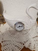 Porzellan Schwan mit Uhr 4 stück